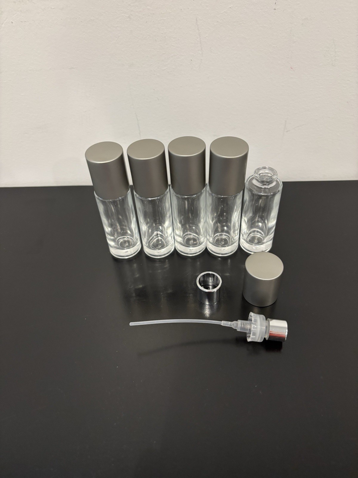 10ml Empty Thick Glass Perfume Cologne Decant Spray Bottles Atomizers - 5 pcs