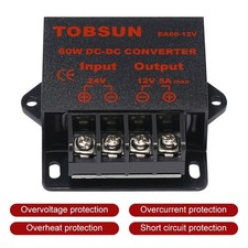 60W 5A Buck Converter Adjustable Power Supply Step Down Module DC-DC 24V to 12V