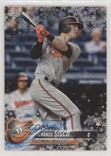 2018 Topps Holiday WalMart Mega Box Metallic Snowflake Chance Sisco #HMW167 g6p