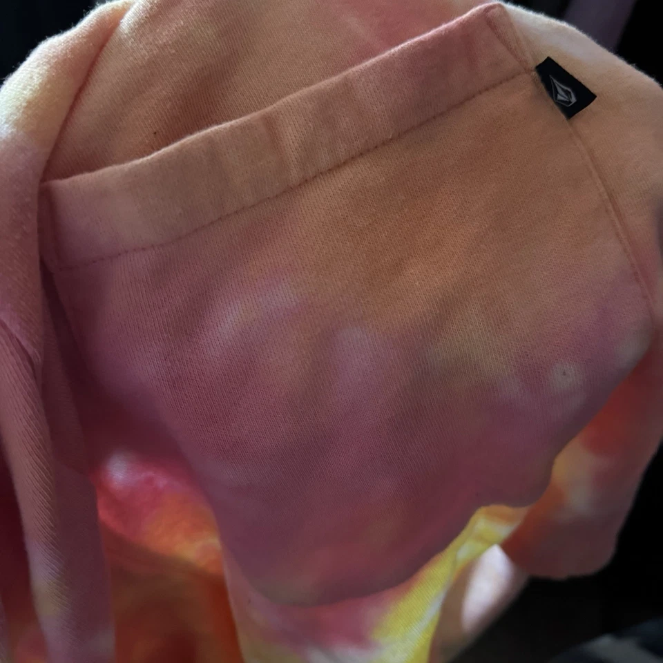 Volcom Truly Stoked Sweat Shorts Drawstring Multi Color Womens S 4/6 MINOR FLAW - Image 3 of 4