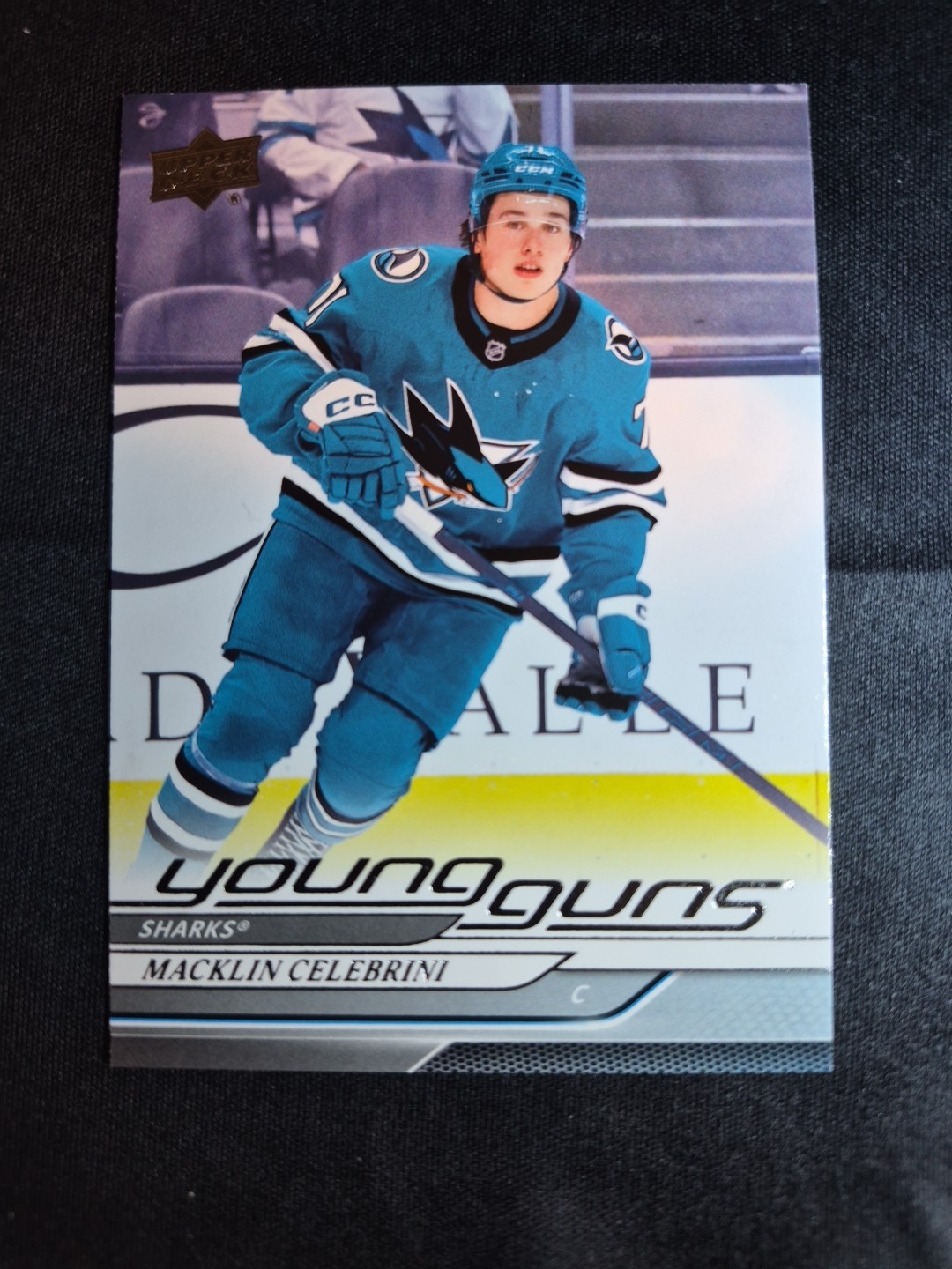 2024-25 Upper Deck Macklin Celebrini Rookie Young Guns RC #451 Sharks