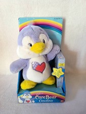 NIB 2004 Care Bear Cousin Cozy Heart Penguin Plush With VHS Tape Sealed
