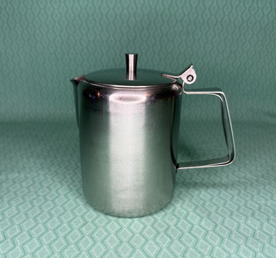 Vintage Hong Kong 18-8 Edelstahl Tee Kaffeekanne Mid Century Modern 9 cm