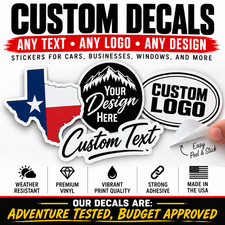 Custom Decal 3m Sticker Label Personalized Text Customized Business Logo Graphic Custom Decal 3m Sticker Label Personalized Text Customized Business Logo Graphic
