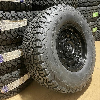 17x9.5 Black Rhino Arsenal Wheels 35 BFG KO2 AT Tires 6x5.5 Chevy