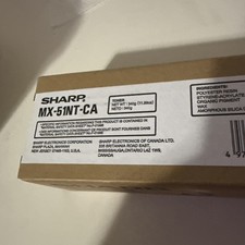 Official Sharp MX-51NT-CA Cyan Printer Toner Cartridge open box never used