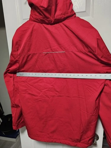Trimark Mens Red Coat JB Hunt Logo Size XL Fleece Lined image 9
