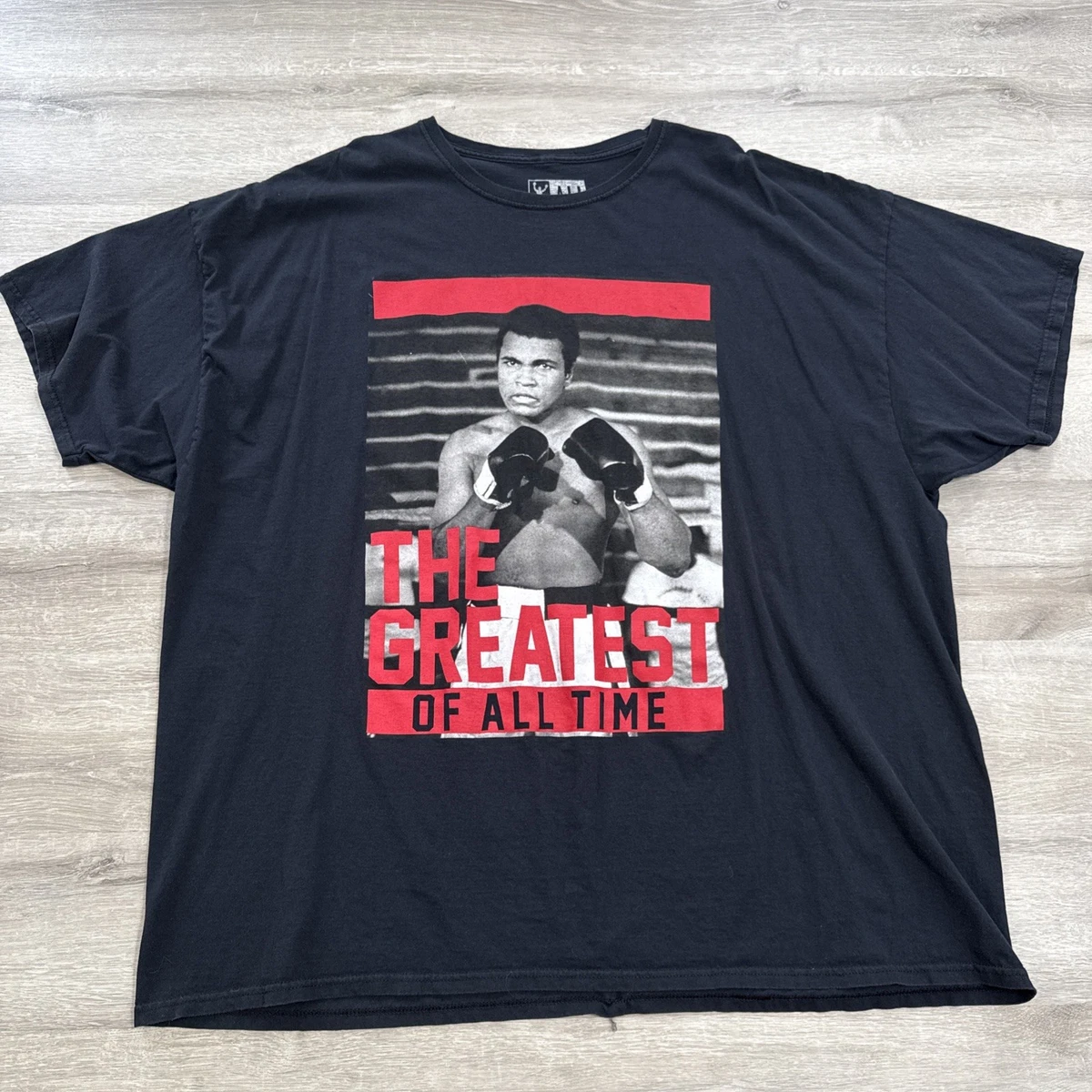 T-shirt Muhammad Ali 'Greatest Of All Time' – Noir, 100% Coton, Taille XXL Neuf Avec étiquettes