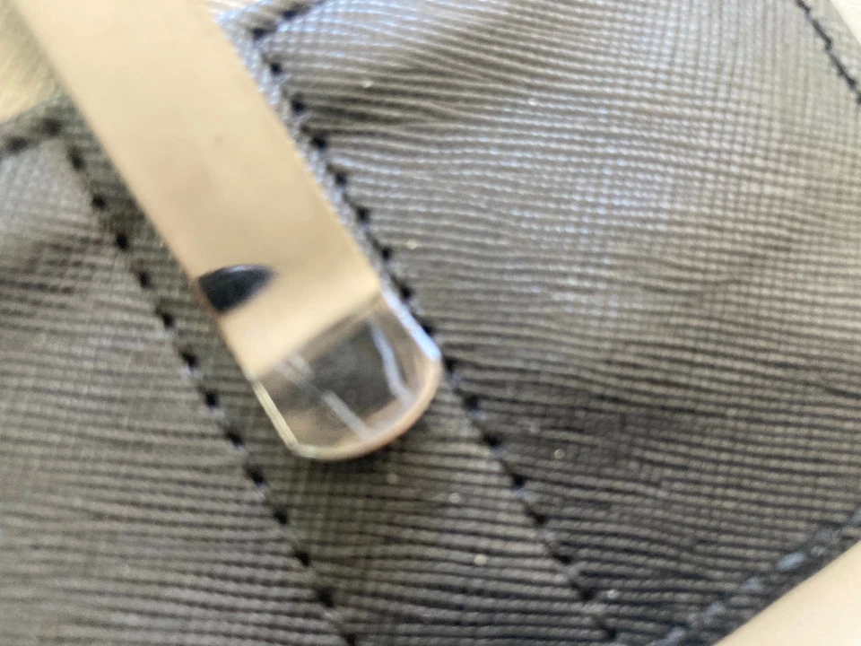 Nuevo con etiquetas Aldo Para hombres Clip Billetera Dinero Delgado Portatarjetas de Crédito Azul Negro Foto 4 de 4