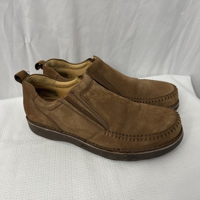 Samuel Hubbard Shoes Mens 11 M Getaway Slip On Vibram Brown Leather Portugal