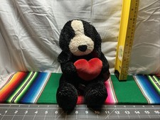 Russ "Lucky" Puppy Holding Heart Little Heartworks Plush Dog 14" Valentine 2799