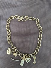 Juicy Couture Gold-Tone Chain Necklace with 5...