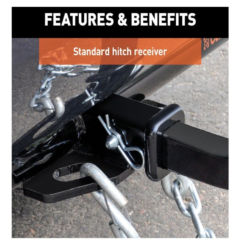 Curt Class 1 Rear Black Powder-Coated Trailer Hitch for Mercedes-Benz E350 11001 Foto 3 de 4