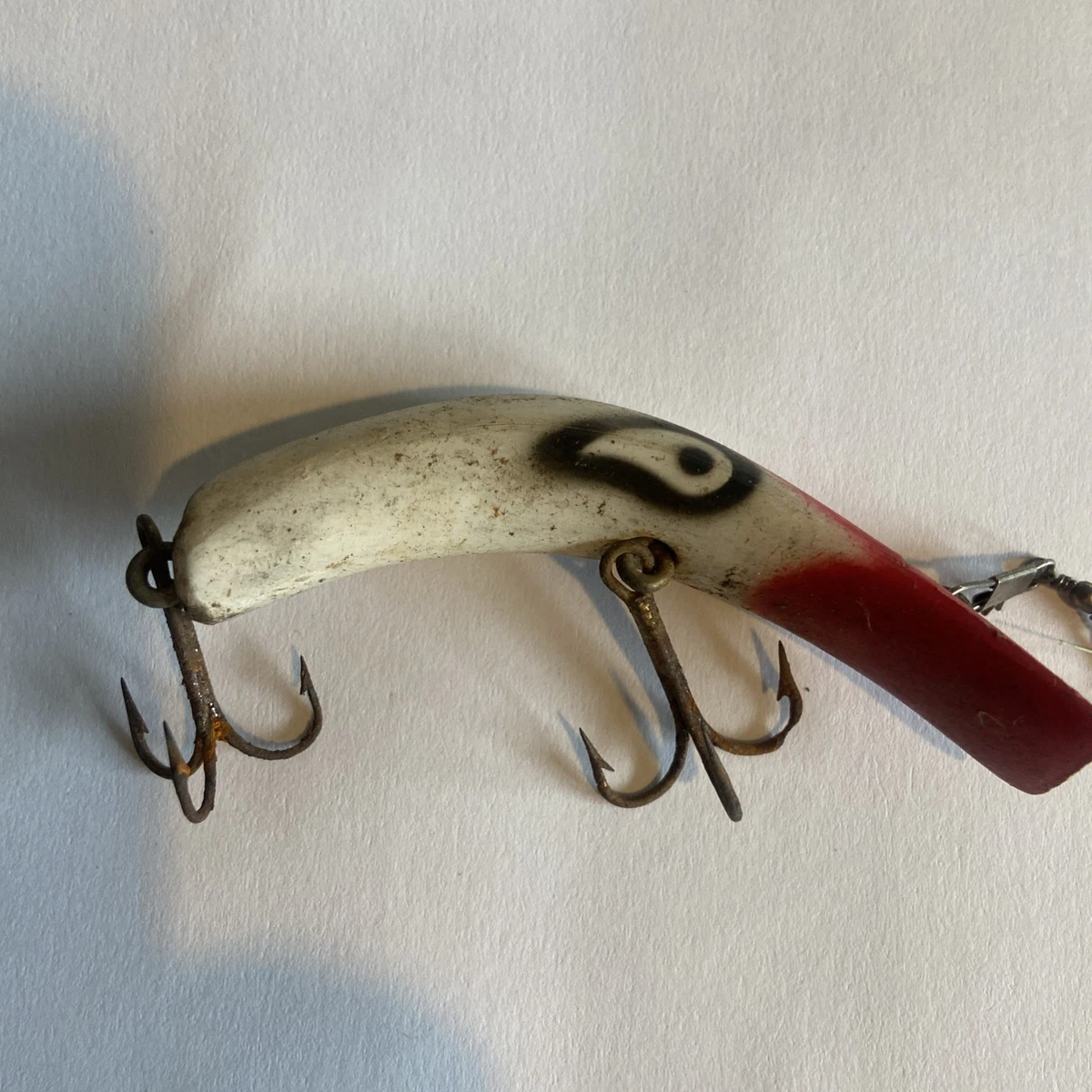 RARE LEURRE MUSKIE EN BOIS 7 CREEK CHUB PIKIE PEINTURE