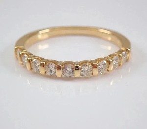 Authentic 2CT Round Cut Lab-Created Diamond Wedding 3Pcs Ring 14K Yellow Gold Plated