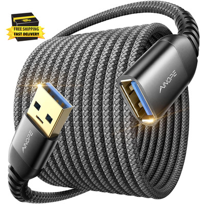 USB Extension Cable,Usb Extender,Usb 3.0 Extension Cable, Male to Female Cord Hi