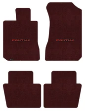 Lloyd Ultimat Front & Rear Mats for '71-74 Ventura w/Red on Black Pontiac