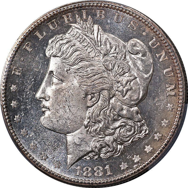 1881-S Morgan Silver Dollar PCGS MS64 PL Blast White Superb Eye Appeal