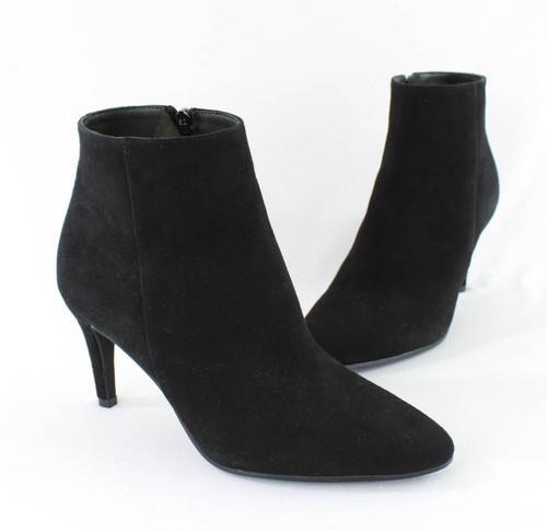 Cordani NWOB Nadia Black Suede Ankle Boot Bootie Shoe Heel 37 7