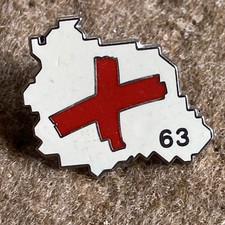 Pin's Santé Croix-Rouge Du Puy De Dôme Dépt 63 Signé Béraudy/vaure