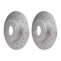 2 Bremsscheiben Voll Ø 59 Mm 11 Mm Hella Passend FüR U.A. Abarth 500