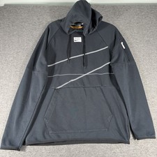 Men  s SZ S Nike Dri-FIT Fleece Pullover Fitness Hoodie Black DQ6620-010 Workout