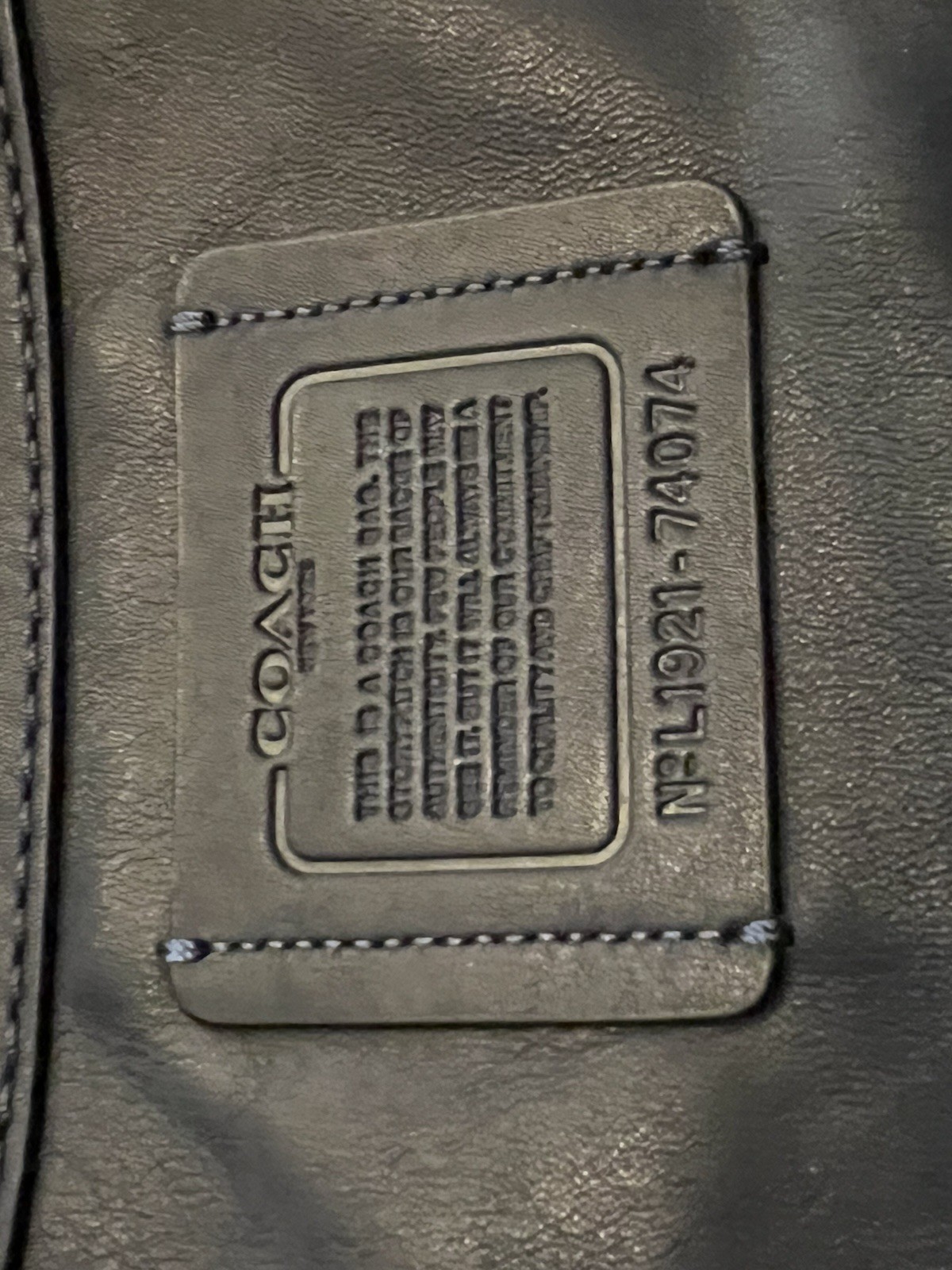 Blue COACH Leather Backpack - image 16