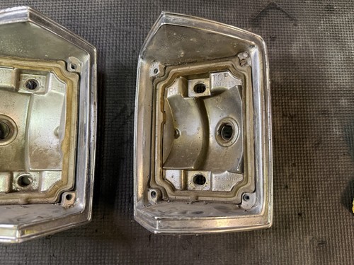 Chevy El Camino Taillight Taillamp Housing LH RH Pair 1969 OEM - Picture 6 of 7