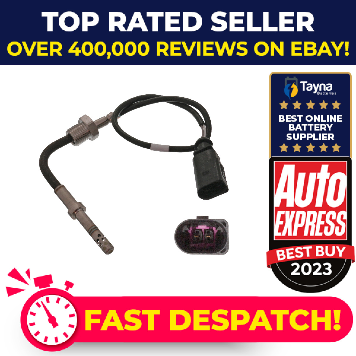 Exhaust Temperature Sensor fits AUDI A6 Allroad C6 3.0D 06 to 11 059906088A Febi