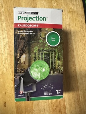 Gemmy LED Kaleidoscope Projection Green color Holiday Light  Outdoor
