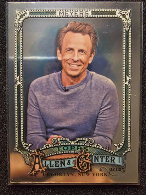 2025 Allen & Ginter - Seth Meyers [Chrome Foil] #292 Comedian/Host *NM*