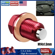 M14x1.5mm Universal Car Engine Magnetic Oil Drain Plug Screw Nut Bolt Sumps New