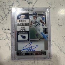 TYJAE SPEARS 2023 PANINI CONTENDERS OPTIC SILVER PRIZM ROOKIE TICKET AUTO RC