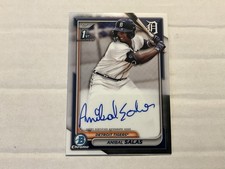 2024 Bowman Chrome Prospect Autographs Anibal Salas #CPA-ASA (AU, RC)