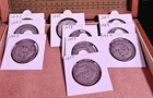 Ben Franklin Half Dollars 90% Silver, Lot of 10 Silver