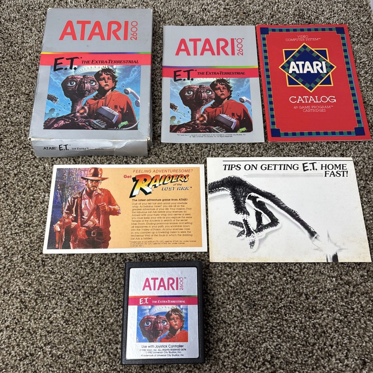 E.T.. The Extra-Terrestrial 1982 Release Year Video Games for sale