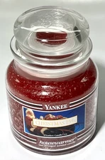 Yankee Candle "CHRISTMAS EVE” Scent ~BLACK LABEL~ Original-Retired- Jar 14.5 OZ