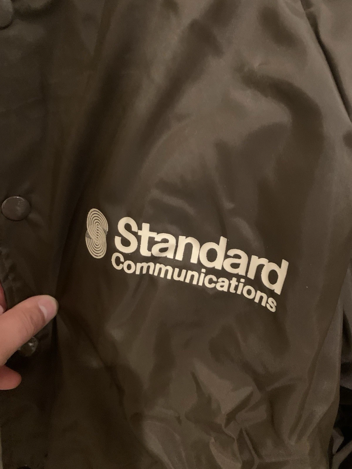 Vintage Hartwell Standard Communications Jacket USA Brown Bomber Men’s L Fits M image 3