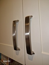 20x Wickes classic D Brushed Nickel Cabinet Handle 160mm