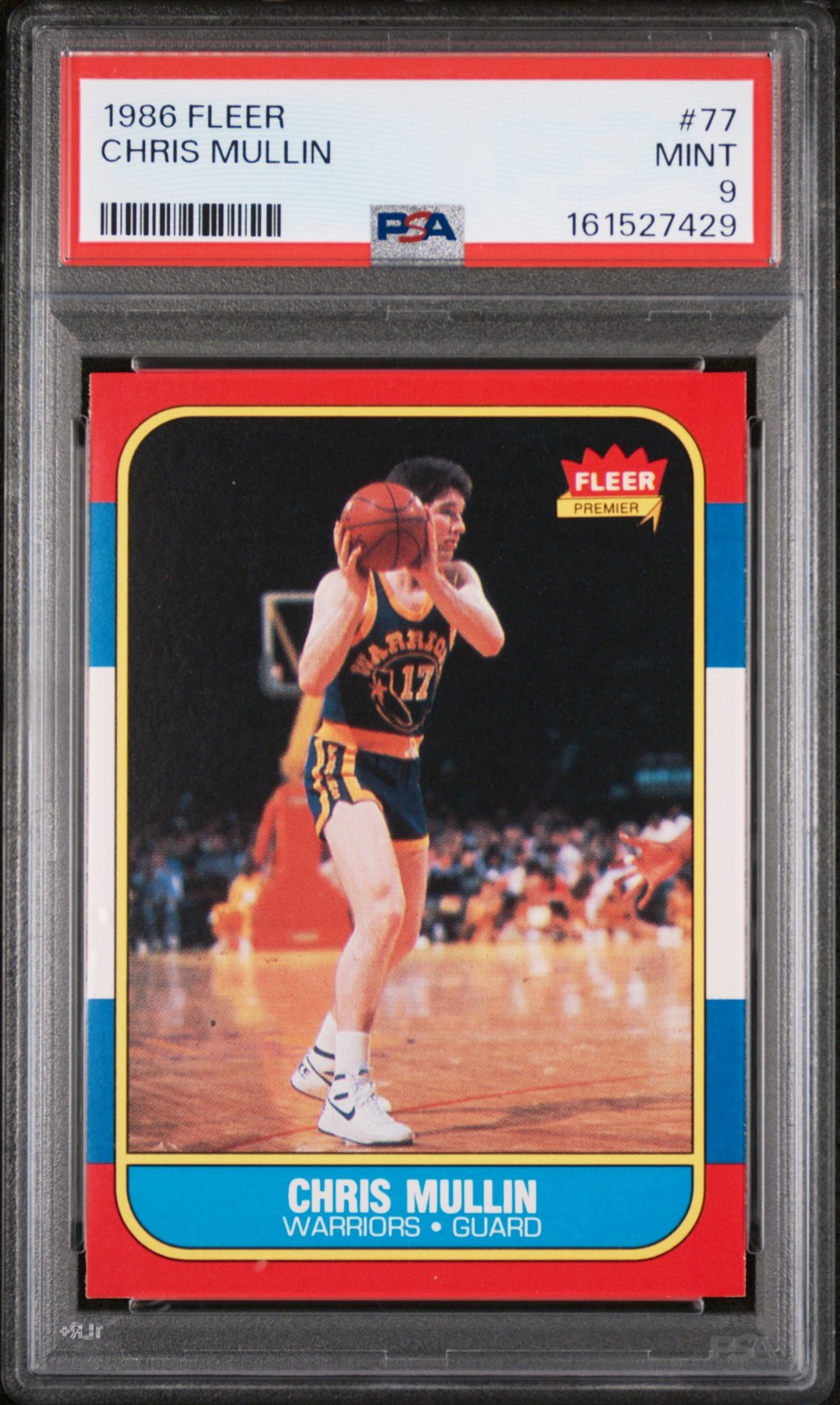 1986 FLEER #77 CHRIS MULLIN PSA 9