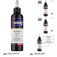 Tattoo Ink Black Tattoo Ink 4oz 120ml Vegan-Friendly Ink for Shading and Lin...