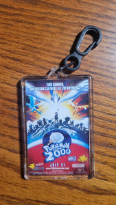 Pokemon 2000 Movie Promo Keychain BRAND NEW Key Chain Lenticular