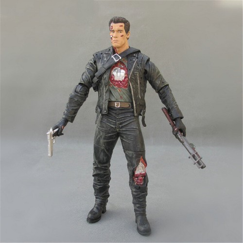 The Terminator T-800 Arnold Schwarzenegger PVC Action Figure Model Toy 18cm Doll - Picture 1 of 4