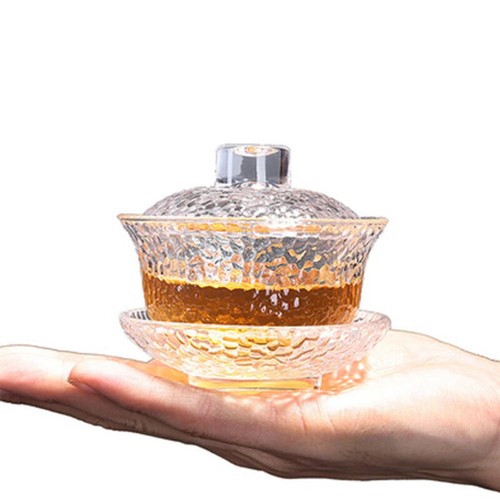 Kristallglas Gaiwan Kung Fu Teeservice Chinesisch Hitzebeständig Gaiwan - Bild 3 von 6