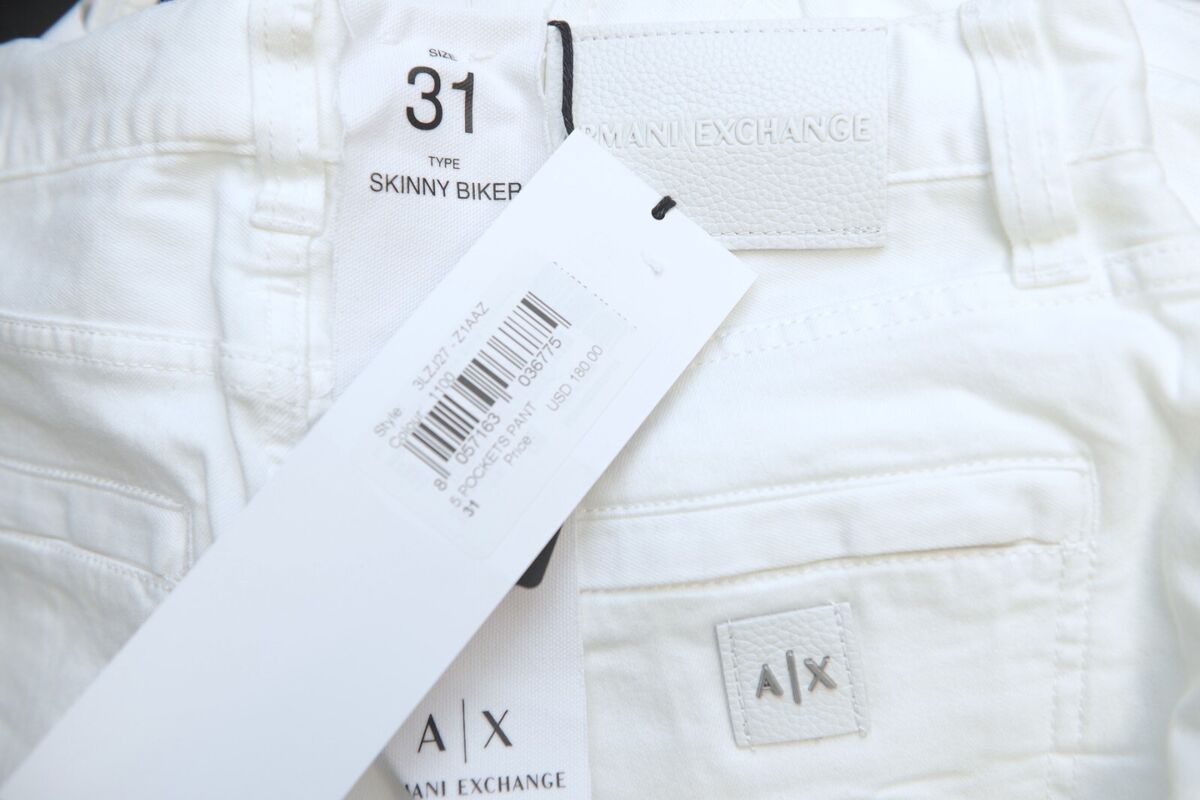 Armani Exchange A|X $180 J27 Men's Skinny Biker Stretch Armani Exchange A|X $180 J27 Men's Skinny Biker Stretch