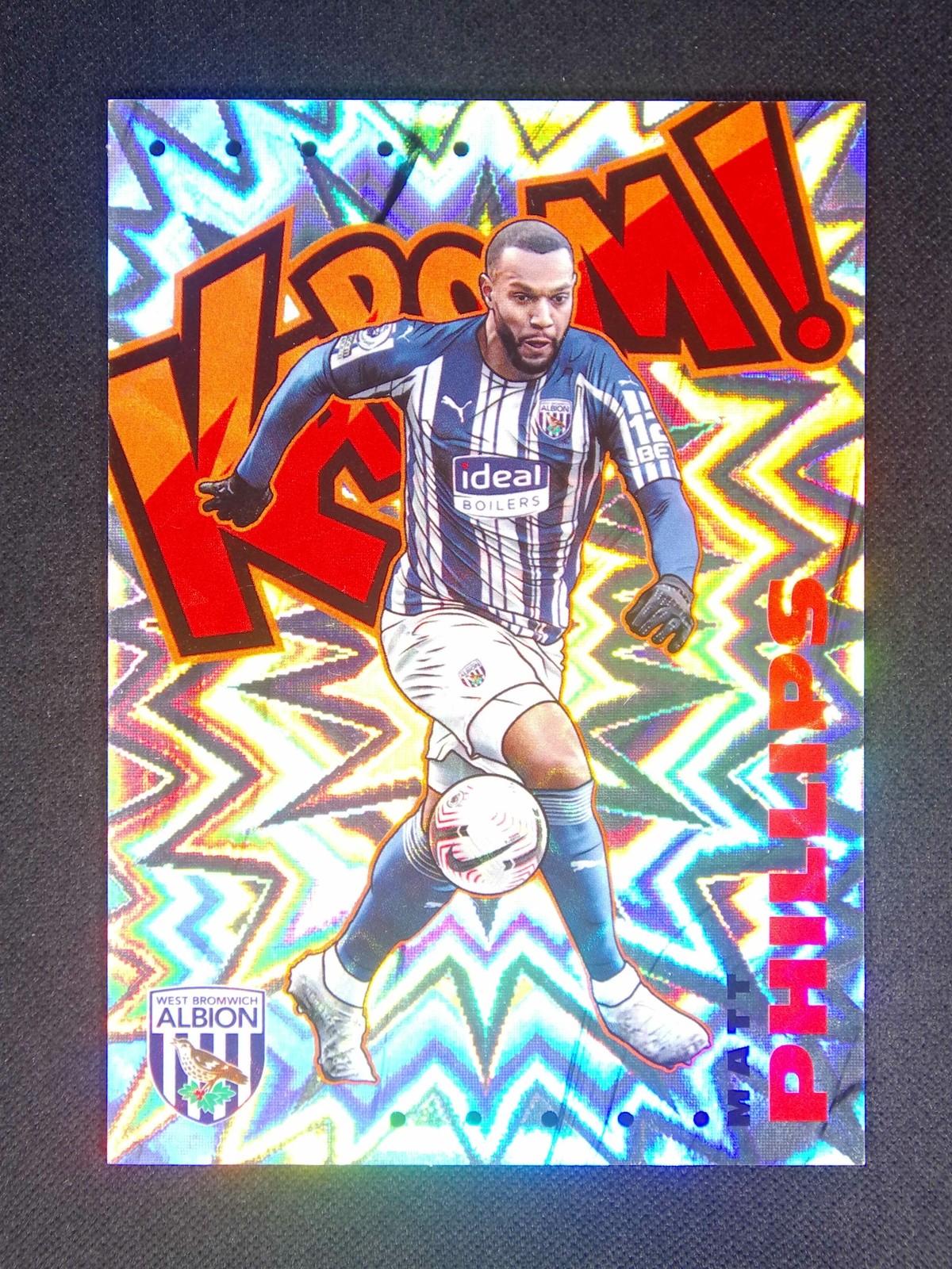 2020-21 Panini Prizm Premier League Matt Phillips #1 Kaboom Case Hit SSP