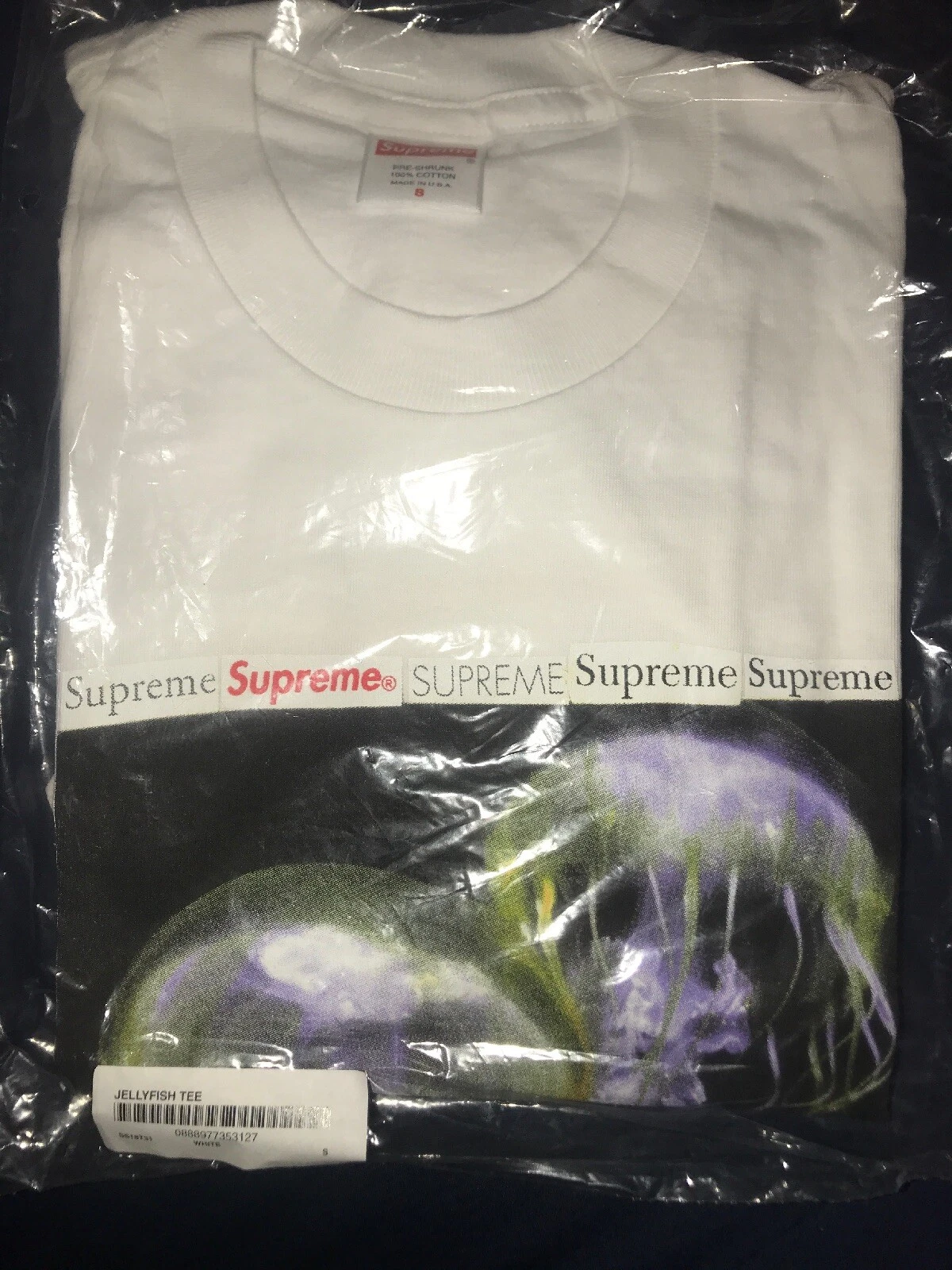Tee shirt Supreme SS18 Jellyfish   S   Blanc