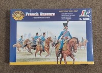 #Mb 13 Italeri 6008 FranzöSische Husaren, 17 Figuren M. Pferden, 1:72, Neu, Ovp!