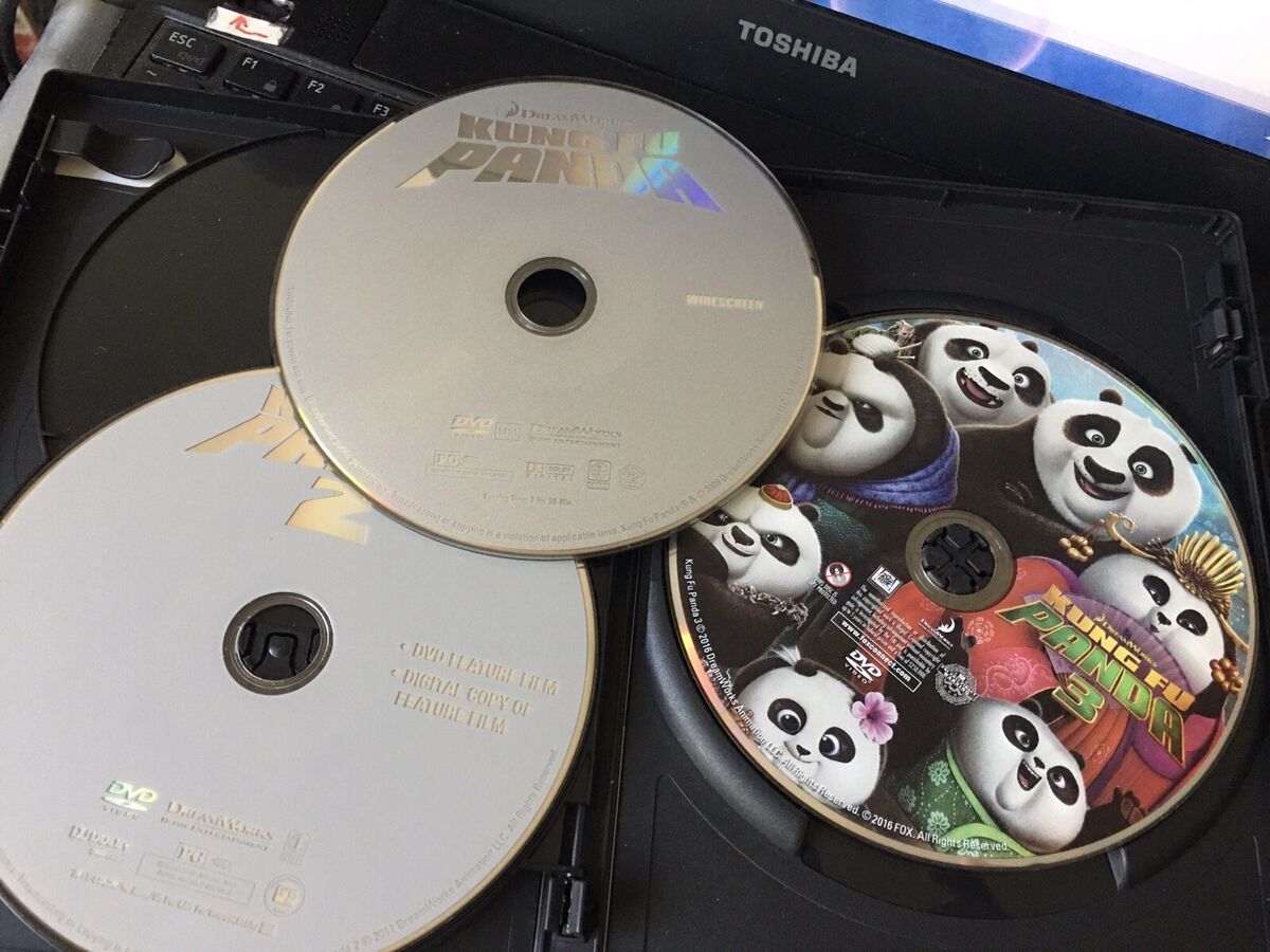 Kung Fu Panda 1, 2 & 3 DVD Trilogy 3 Movies Kung Fu Panda 1, 2 & 3 DVD Trilogy 3 Movies