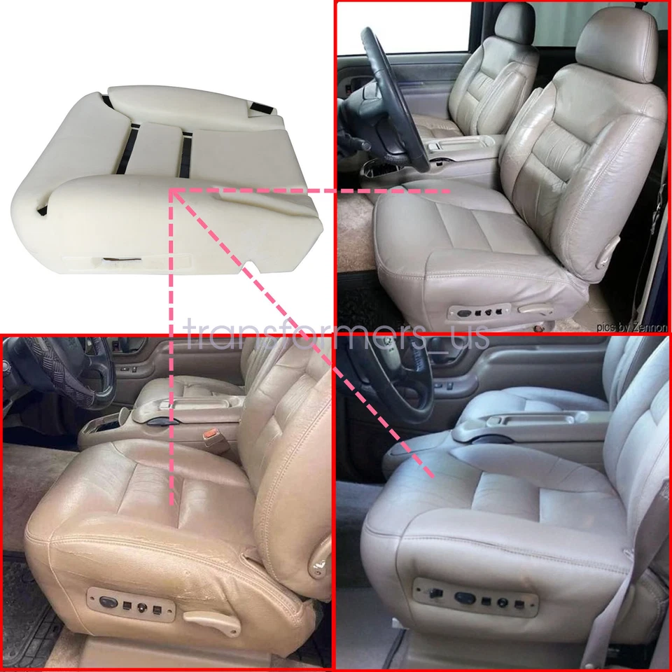 Alfombrilla de cojín de espuma para asiento inferior del conductor para GMC Suburban 1995-1999 C/K 1500 C/K 2500 Foto 4 de 4